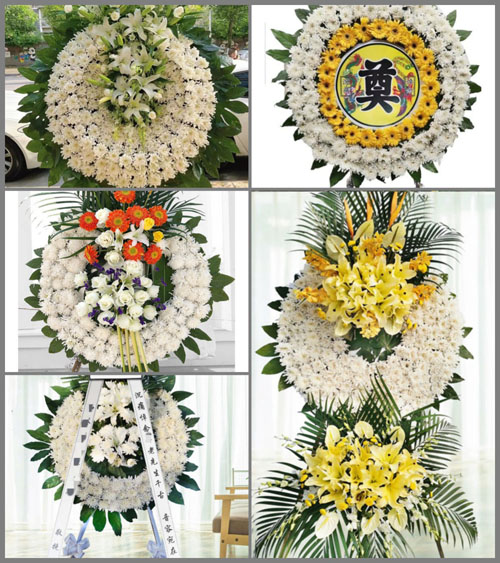 湖北鄂州市梁子湖区东沟镇六十村花圈速递
